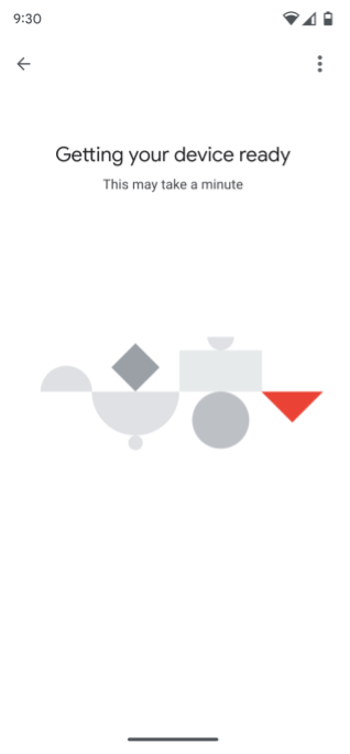 Mise en service lancée par l&#39;application (étape 10)