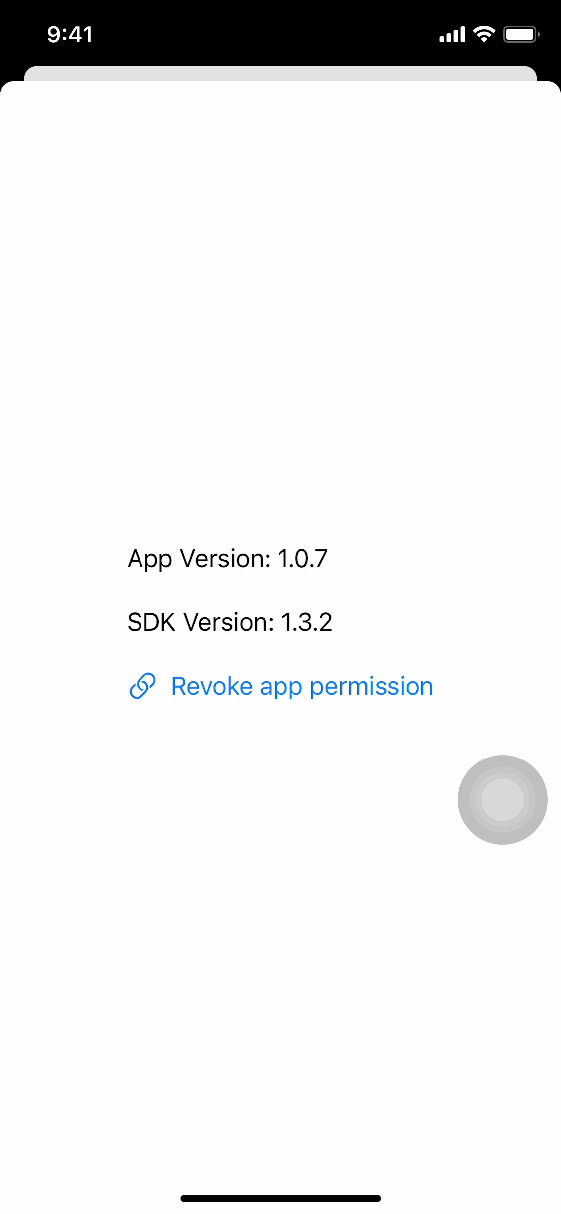 iOS Sample App revoke authorization flow (Step 3)