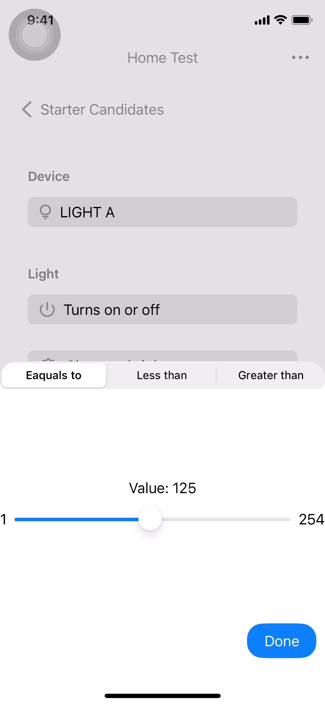 Change brightness