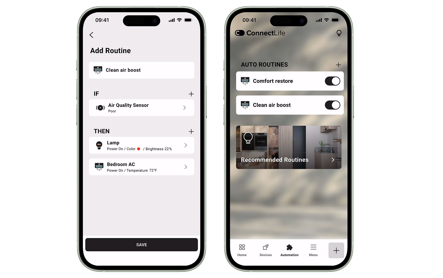 ขั้นตอนในแอปบนอุปกรณ์เคลื่อนที่ของ Hisense