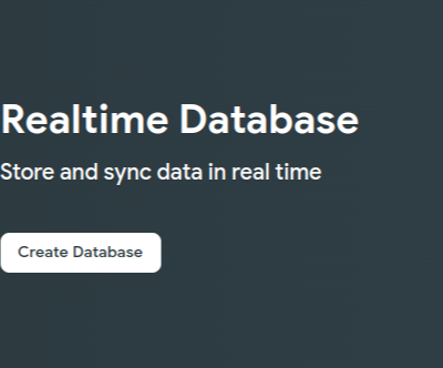 Firebase 控制台中的 Realtime Database 页面