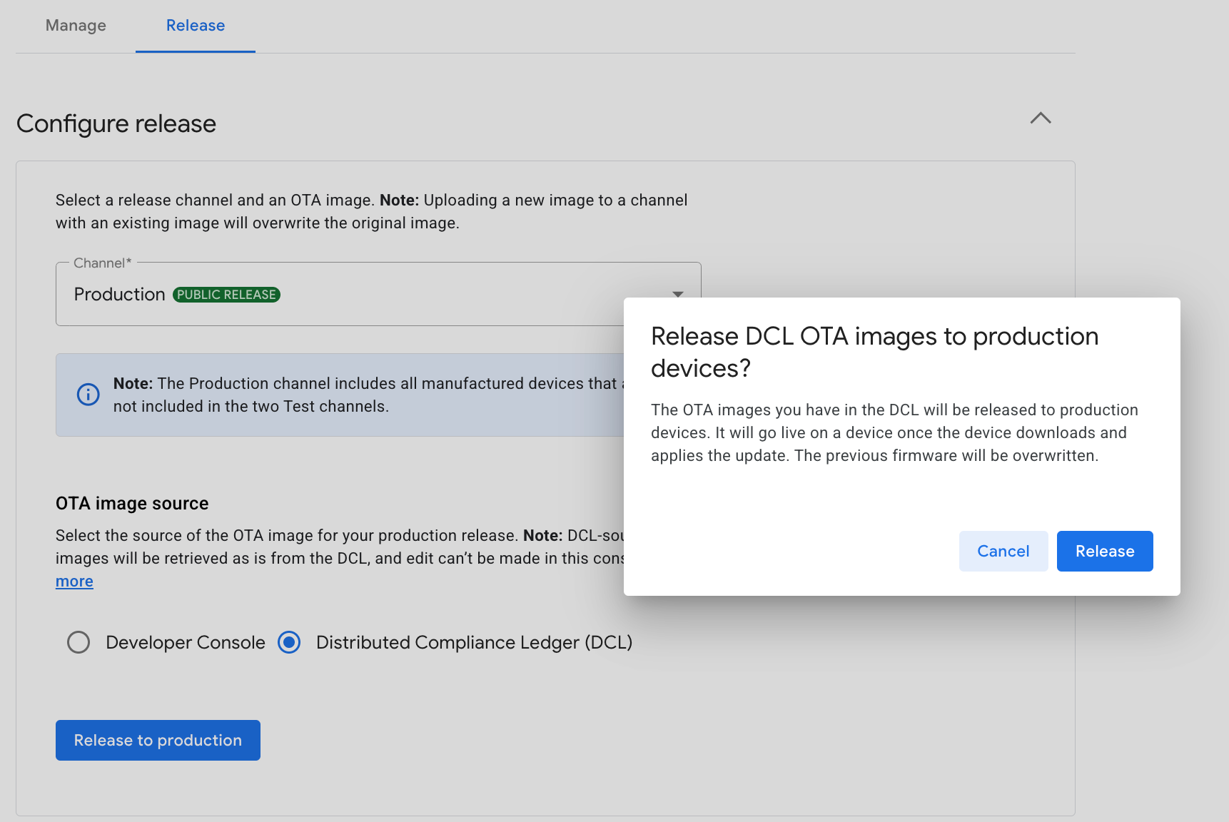 تأیید انتشار نسخه تولیدی.