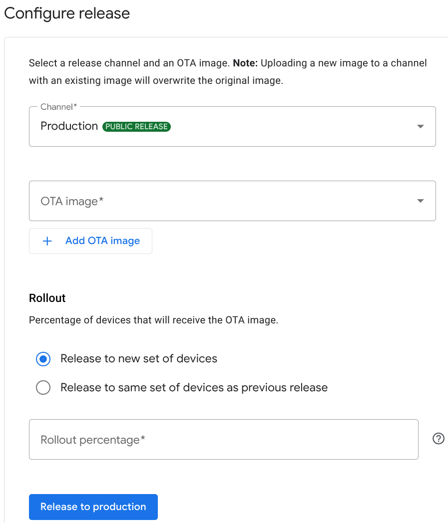 Réactiver la version inactive sur un nouvel ensemble d&#39;appareils.