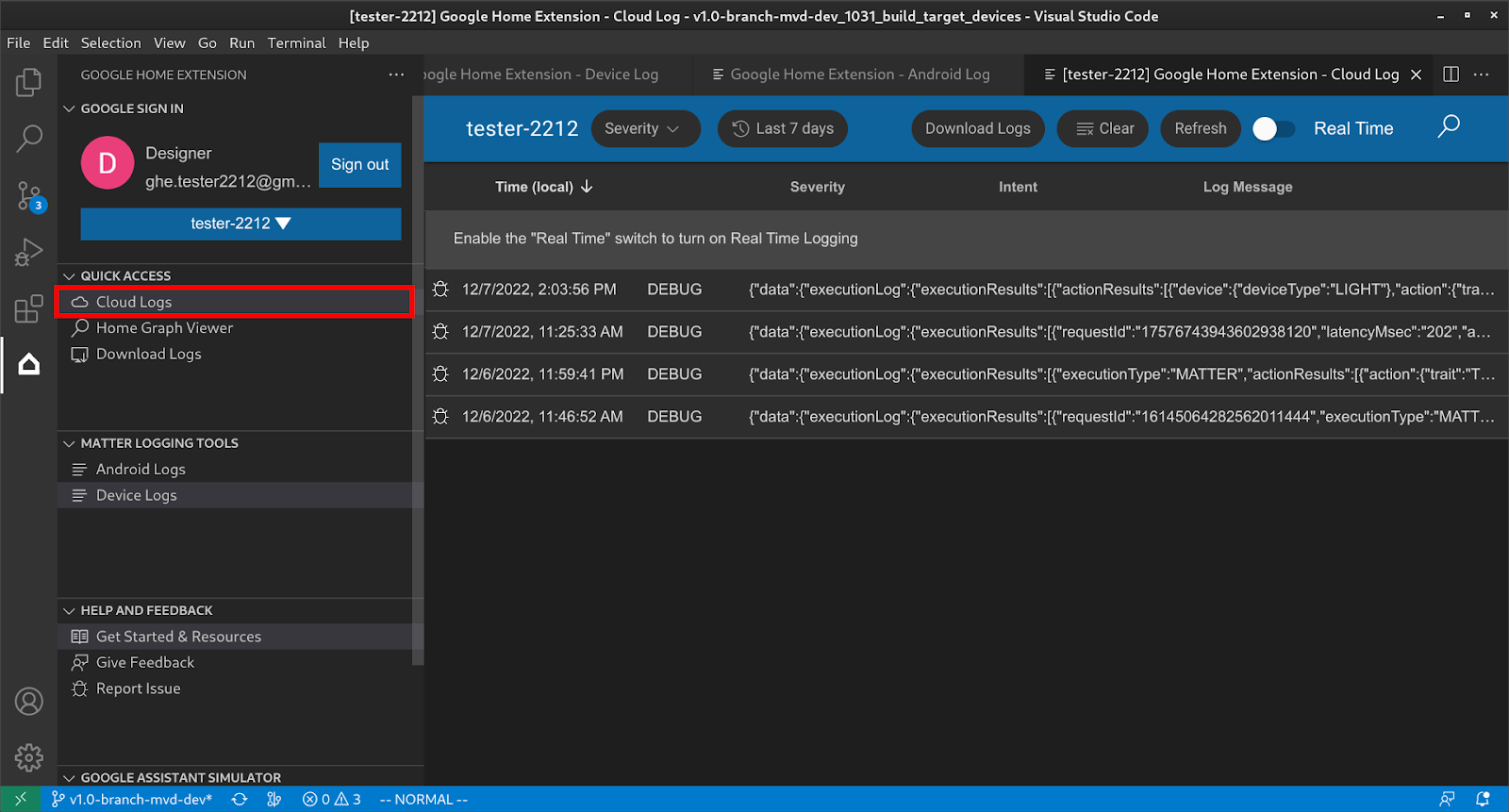 Usar Cloud Logging